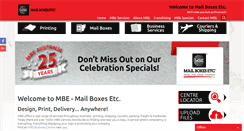 Desktop Screenshot of mbe.com.au